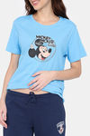 Zivame Disney Knit Cotton Loungewear Set - Medieval Blue — thumbnail 6